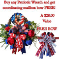 Patriotic German Shepherd Wreath 250th Anniversary with Free Matching Mailbox Bow