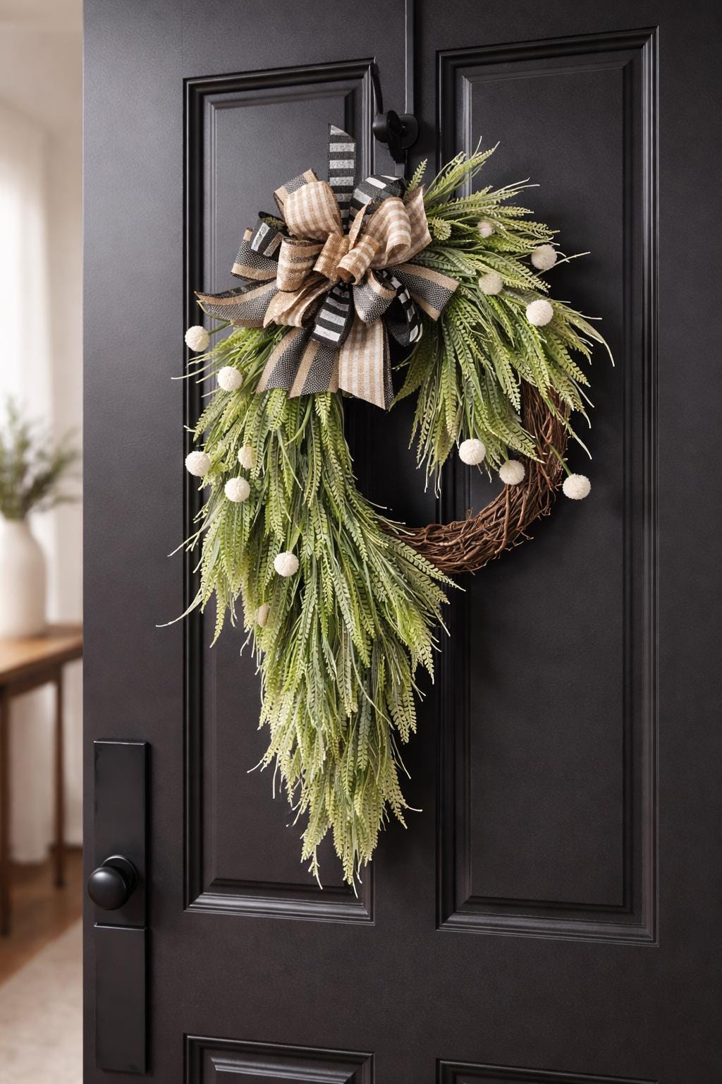 Everyday Neutral Greenery Wreath | Farmhouse Front Door Decor