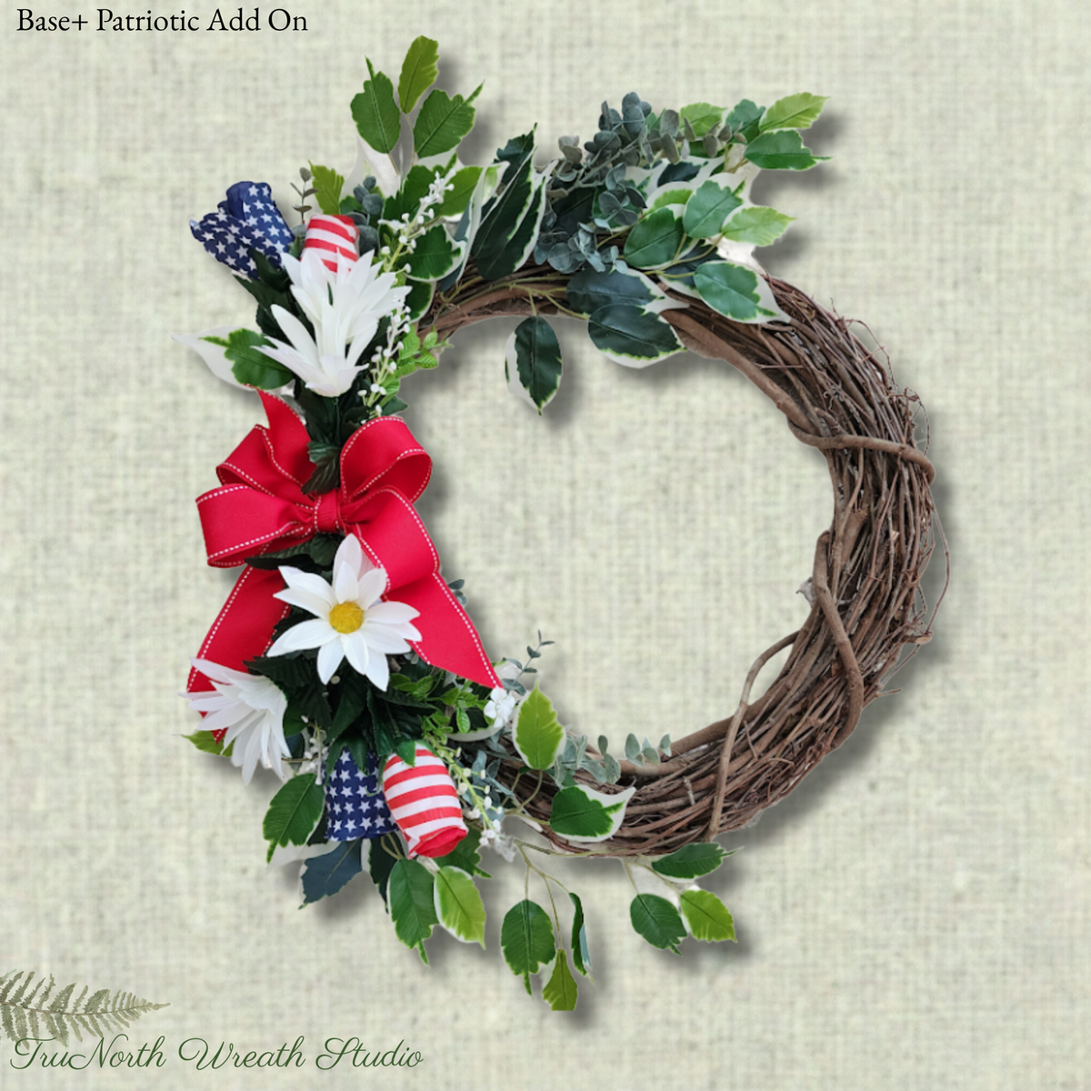 Grapevine Wreath Base: Neutral Farmhouse Door Decor (18" Base)