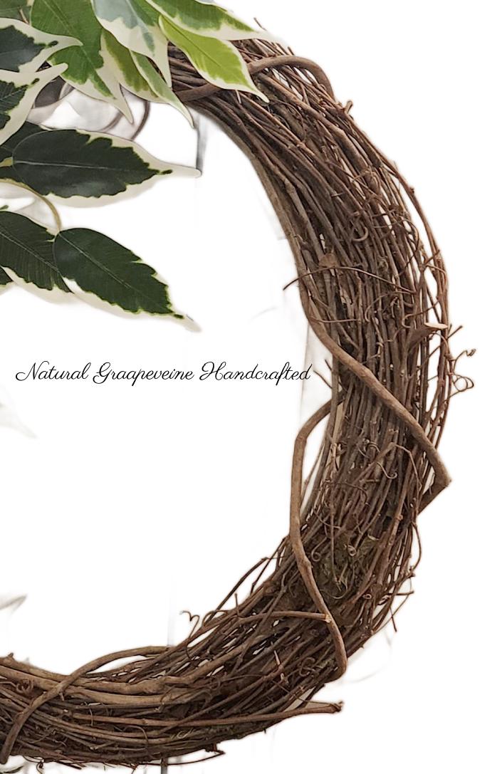 18" Grapevine Wreath Neutral Farmhouse Door Decor Seasonal Optional Variations