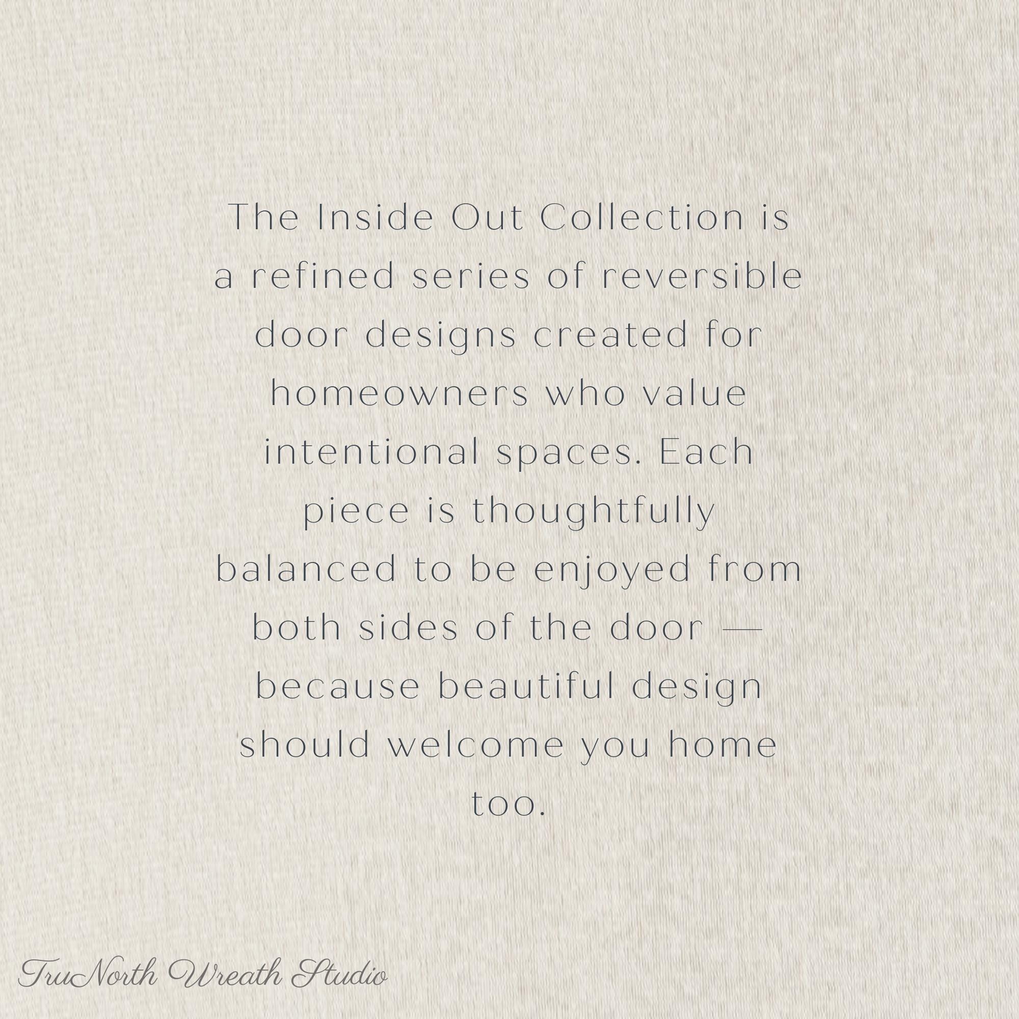 Navy Blue Floral Swag, Moody Entryway Door Decor, Midnight Bloom Edition