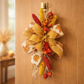 Fall Wreath Accent Add On Florals and Bow, Wreath Enhancer Autumn