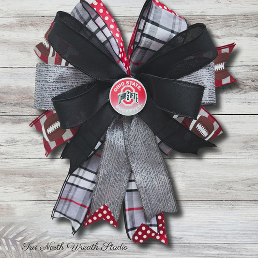 Handcrafted College Football Season Boutique Bow | Lantern Decor